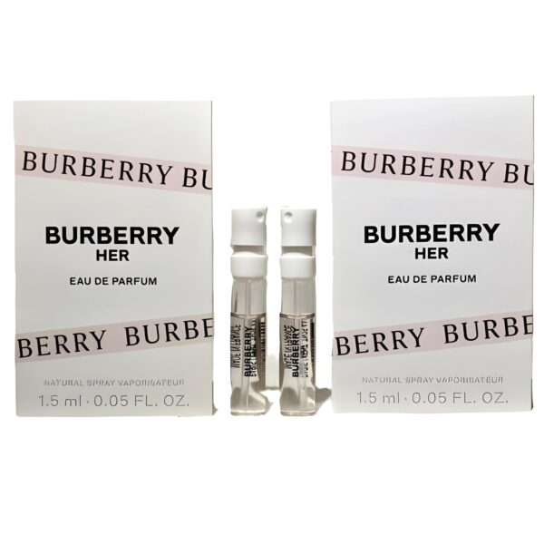 Burberry HER Eau de Parfum EDP Sample Spray .05oz, 1.5ml New in Card