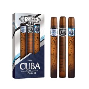 Cuba Trio 2 3PCs set 3 X 1.171.17oz edt spray Cuba Winter, Cuba Shadow, Cuba Prestige Black