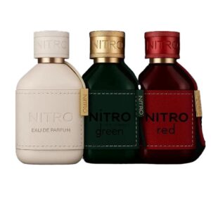 Dumont Nitro Green and Nitro White and Nitro Red Men Edp 3.4 oz 3 Pcs Pack