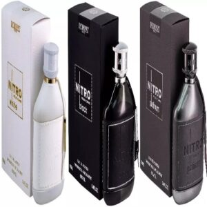 Dumont Nitro White and Nitro Black and Nitro Platinum Men Edp 3.4 oz 3 Pcs Pack