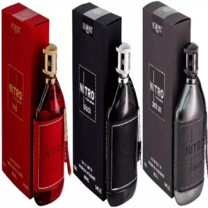 Dumont Nitro Red and Nitro Black and Nitro Platinum Men Edp 3.4 oz 3 Pcs Pack