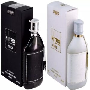 Dumont Nitro Black and Nitro White for Men Edp 3.4 oz 2 Pcs Combo Pack