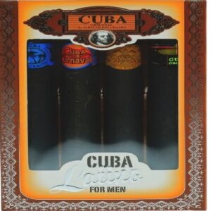 Cuba Latino Men 4PC Set(4X1.17oz)1.17oz edt sp cactus,maya,carnaval,copacabana