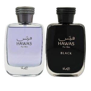 Hawas Men and Hawas Black 2 pcs combo pack Edp 3.4oz