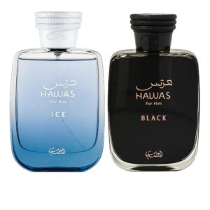 Hawas Ice and Hawas Black  2 pcs combo set Edp 3.4oz sp