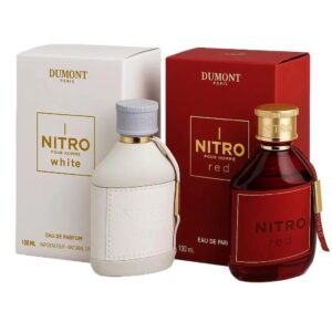 Dumont Nitro White and Nitro Red Men, Edp 3.4 Fl Oz 2 Pcs Combo pack