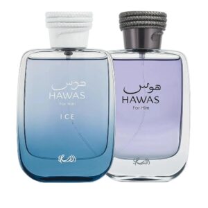 Hawas Ice & Hawas For Men Edp sp 3.4 Oz Combo 2pcs Set