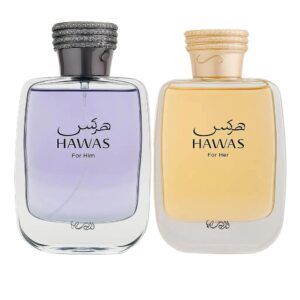 Hawas Men and Hawas Women 2pcs combo pack Edp sp 3.4 oz