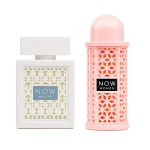 Rave now White Unisex and Rave now Pink Women Edp 3.4oz 2pc Combo pack By Lattafa