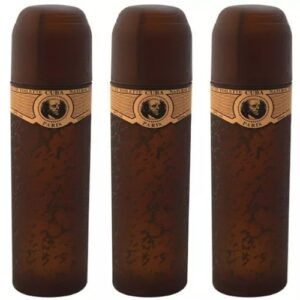 Cuba Gold For Men Edt Sp 3.33 oz 3 Pcs Pack