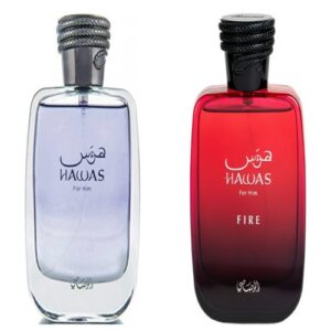 Rasasi Hawas Men and Hawas Fire Edp Sp 3.38oz 2 Pcs Combo Pack