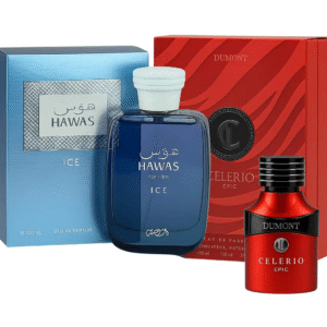 Hawas Ice and Dumont Celerio Epic for Men Edp 3.4oz Spray 2 Pcs Combo Pack