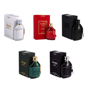 Nitro White, Nitro Red, Nitro Intense,Nitro Black and Nitro Green 3.4 oz For Men By Dumont