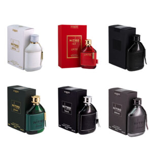 Nitro White, Red,Intense,Green,Black and Platinum EDP 3.4oz 6pcs combo For Men By Dumont