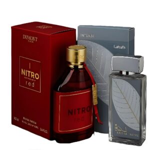 Dumont Nitro Red and Lattafa Najdia Intense EDP 3.4 oz Bundle for Men