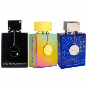 Club De Nuit Iconic Blue, Club De NuitIntense Man For Men& Club De Nuit UntoldFor Unisex EDP 3.6 oz By Armaf