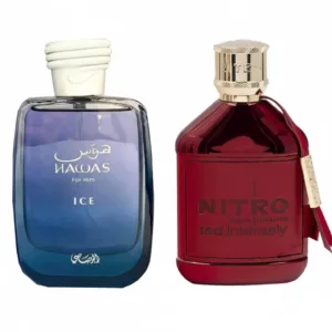Hawas Ice and Nitro Red Intensely Edp 3.4 oz For Men By Rasasi and Dumont