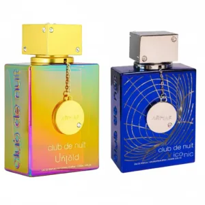 Club De Nuit Iconic Blue for Men & Untold for Unisex EDP 3.6 oz by Armaf