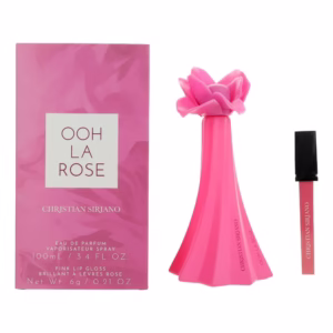 Christian Siriano Ooh La Rose Edp 3.4 oz with Lip Gloss For Women