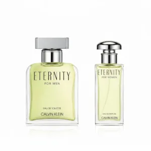 Calvin Klein Eternity EDT and EDP combo perfume set for men and women 6.7 oz and 3.4 oz