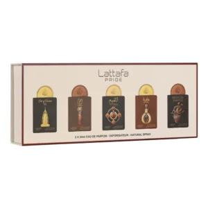 Lattafa Pride Gift Set Collection No.4 5x20ml EDP - Art of Arabia III, Ajwaa, Al Qiam Gold, Masa, Brioche Vanille