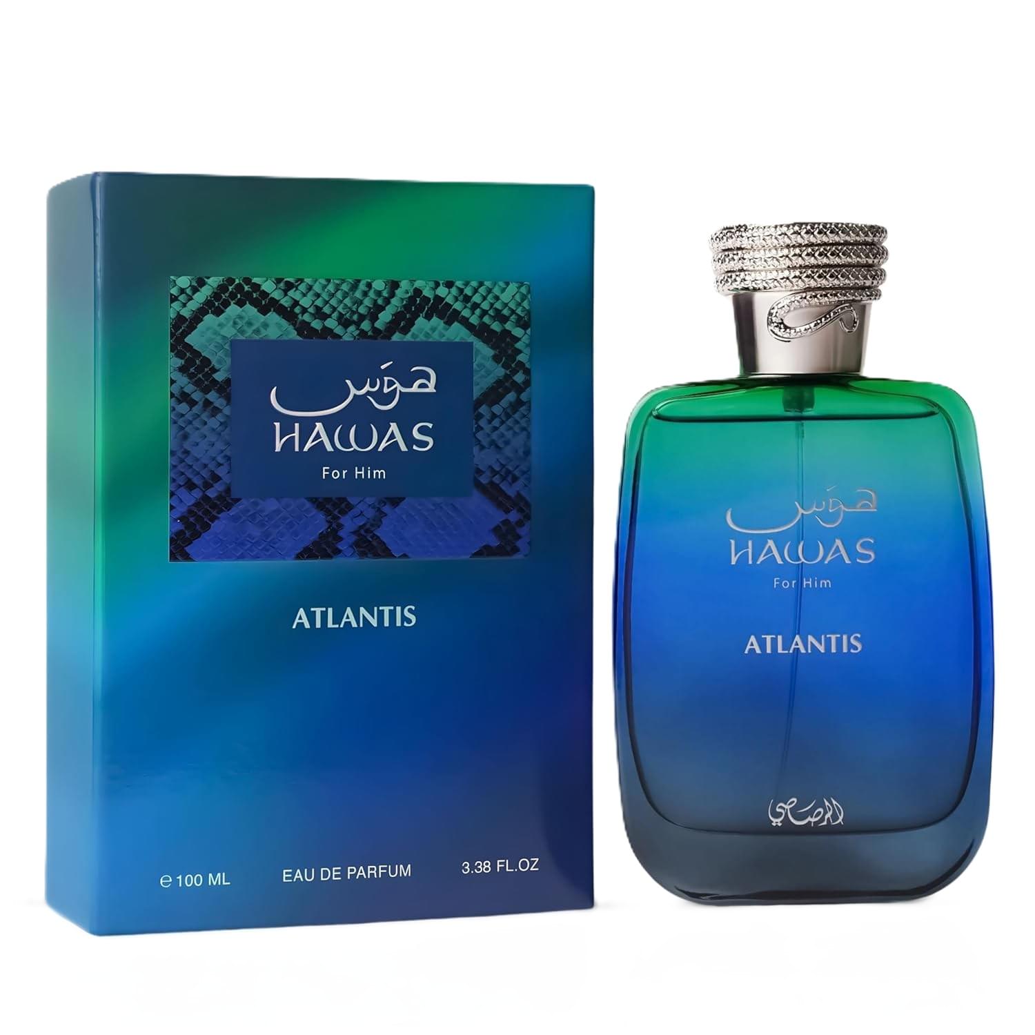 Hawas Atlantis by Rasasi Edp 3.4 oz For Men